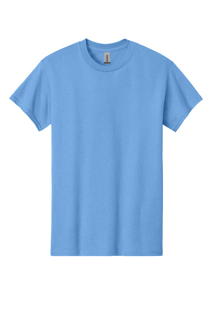 Plain Carolina blue t-shirt on a white background
