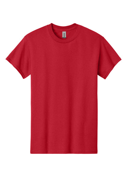 Red t-shirt on a white background