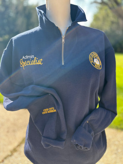 Custom Quarter Zip pullovers