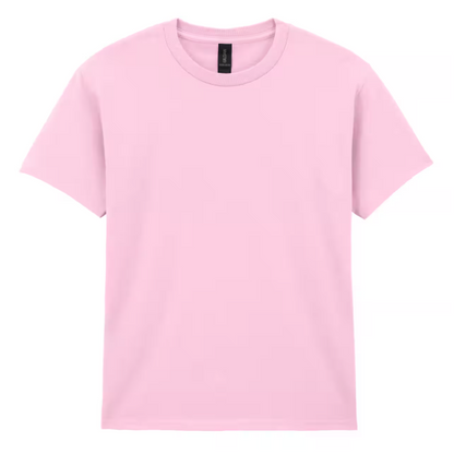 Pink t-shirt on a white background