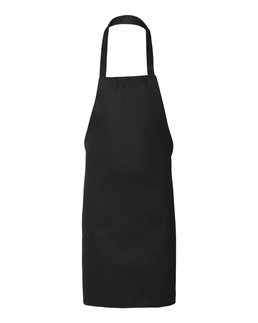 Black apron on a white background