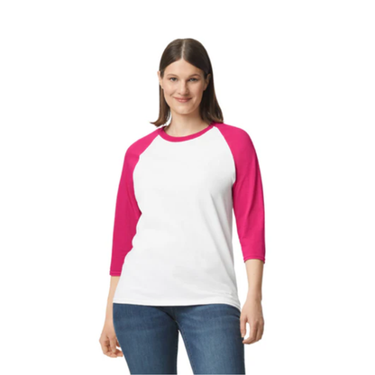 Personalized Unisex Raglan Baseball Tee