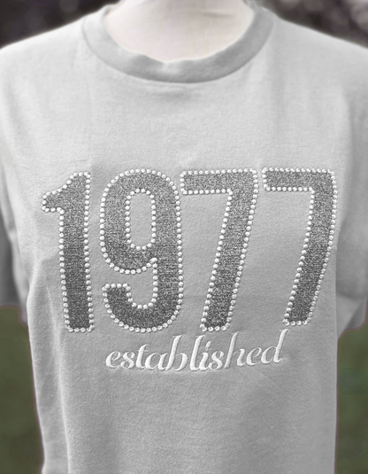 Embroidered Birth Year T-Shirt
