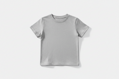 Gray t-shirt on a white background